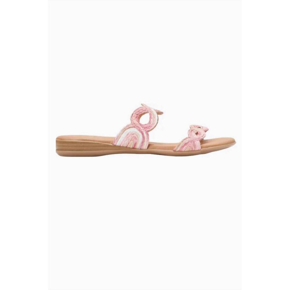 NEW ANDRE ASSOUS women's nizzie featherweights sandal in scarlet multi